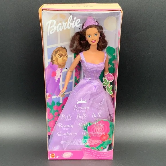 Barbie Foreign Edition Beauty & the Beast Belle Doll 2001 Mattel 56034 NRFB - Picture 1 of 10